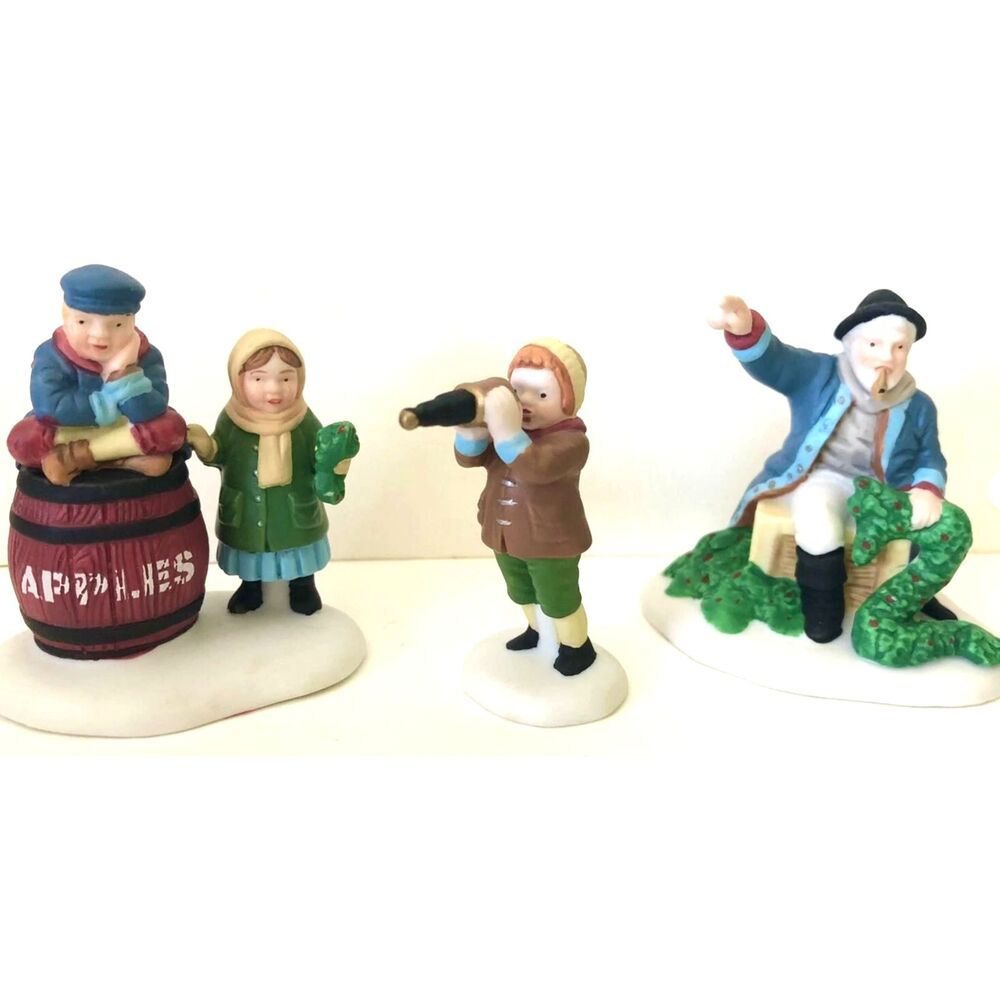 DEPT 56 #5655-3 "The Old Man And The Sea" Set of 3 New in Box